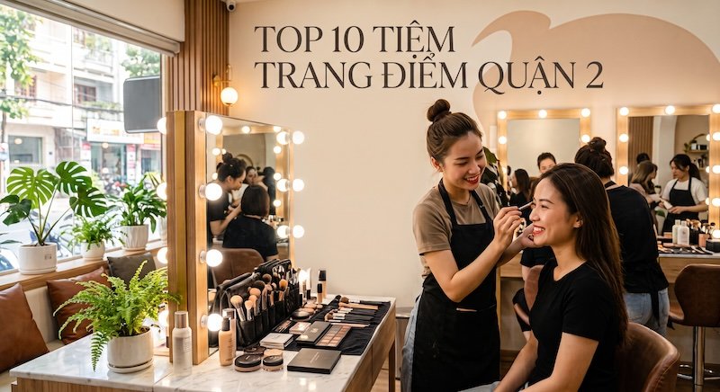 Top 10 tiệm makeup quận 2, Chuyên trang điểm đi tiệc - 47 tiệm makeup quận 2